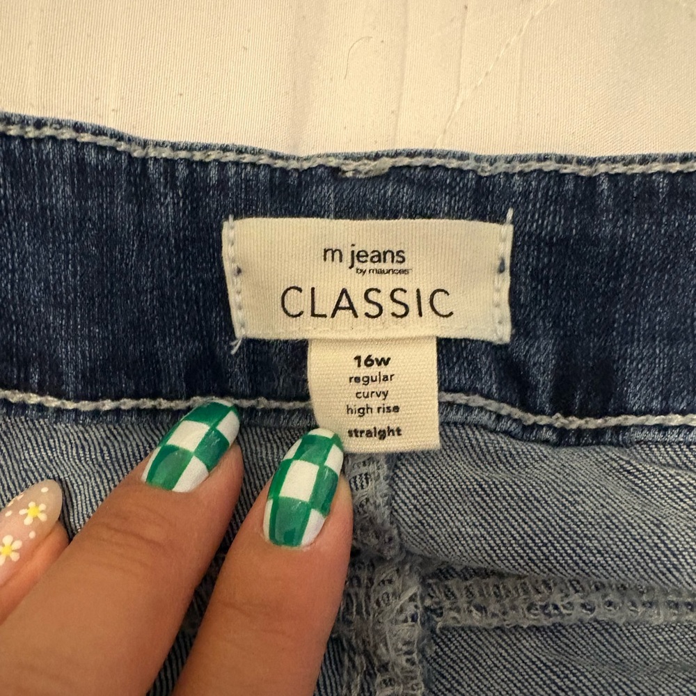 Maurices Classic Straight Leg Jeans in Medium Blue